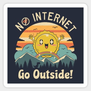 No Internet Vibes! Sticker